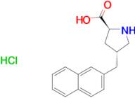 (2S,4R)-4-(Naphthalen-2-ylmethyl)pyrrolidine-2-carboxylic acid hydrochloride