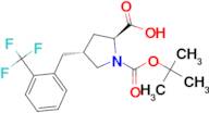 (2S,4R)-1-(tert-Butoxycarbonyl)-4-(2-(trifluoromethyl)benzyl)pyrrolidine-2-carboxylic acid