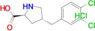 (2S,4R)-4-(3,4-Dichlorobenzyl)pyrrolidine-2-carboxylic acid hydrochloride