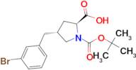 (2S,4R)-4-(3-Bromobenzyl)-1-(tert-butoxycarbonyl)pyrrolidine-2-carboxylic acid