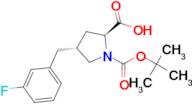 (2S,4R)-1-(tert-Butoxycarbonyl)-4-(3-fluorobenzyl)pyrrolidine-2-carboxylic acid