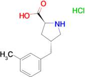 (2S,4R)-4-(3-Methylbenzyl)pyrrolidine-2-carboxylic acid hydrochloride