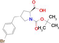 (2S,4R)-4-(4-Bromobenzyl)-1-(tert-butoxycarbonyl)pyrrolidine-2-carboxylic acid