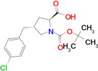 (2S,4R)-1-(tert-Butoxycarbonyl)-4-(4-chlorobenzyl)pyrrolidine-2-carboxylic acid