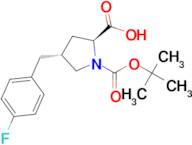 (2S,4R)-1-(tert-Butoxycarbonyl)-4-(4-fluorobenzyl)pyrrolidine-2-carboxylic acid