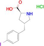 (2S,4R)-4-(4-Iodobenzyl)pyrrolidine-2-carboxylic acid hydrochloride