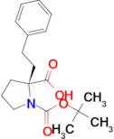 (R)-1-(tert-Butoxycarbonyl)-2-phenethylpyrrolidine-2-carboxylic acid