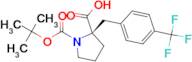 (R)-1-(tert-Butoxycarbonyl)-2-(4-(trifluoromethyl)benzyl)pyrrolidine-2-carboxylic acid