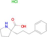 (R)-2-(3-Phenylpropyl)pyrrolidine-2-carboxylic acid hydrochloride