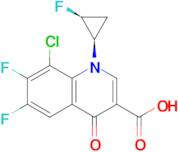 8-Chloro-6,7-difluoro-1-((1R,2S)-2-fluorocyclopropyl)-4-oxo-1,4-dihydroquinoline-3-carboxylic acid