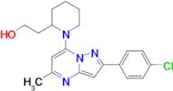 2-(1-(2-(4-Chlorophenyl)-5-methylpyrazolo[1,5-a]pyrimidin-7-yl)piperidin-2-yl)ethanol