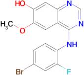 4-((4-Bromo-2-fluorophenyl)amino)-6-methoxyquinazolin-7-ol