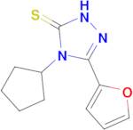 3H-1,2,4-Triazole-3-thione, 4-cyclopentyl-5-(2-furanyl)-2,4-dihydro-