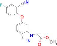 1H-Indazole-1-acetic acid, 6-(2-cyano-4-fluorophenoxy)-, methyl ester