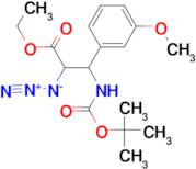 ethyl 2-azido-3-[(tert-butoxycarbonyl)amino]-3-(3-methoxyphenyl)propanoate