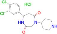 7-(3,4-dichlorophenyl)-4-piperidin-4-yl-1,4-diazepane-2,5-dione hydrochloride