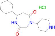 7-cyclohexyl-4-piperidin-4-yl-1,4-diazepane-2,5-dione hydrochloride