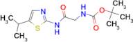 tert-butyl 2-[(5-isopropyl-1,3-thiazol-2-yl)amino]-2-oxoethylcarbamate