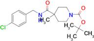 tert-Butyl 4-[(4-chlorobenzyl)carbamoyl]-4-methylpiperidine-1-carboxylate