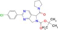 tert-butyl 2-(4-chlorophenyl)-5-(pyrrolidin-1-ylcarbonyl)-5,7-dihydro-6H-pyrrolo[3,4-d]pyrimidine-…