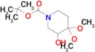tert-Butyl 3-hydroxy-4,4-dimethoxypiperidine-1-carboxylate