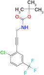 tert-butyl 3-[2-chloro-5-(trifluoromethyl)phenyl]prop-2-ynylcarbamate