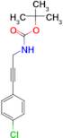 tert-butyl 3-(4-chlorophenyl)prop-2-ynylcarbamate