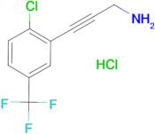 3-[2-chloro-5-(trifluoromethyl)phenyl]prop-2-yn-1-amine hydrochloride