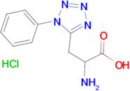 2-amino-3-(1-phenyl-1H-tetrazol-5-yl)propanoic acid hydrochloride