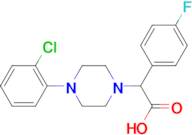 2-[4-(2-Chlorophenyl)piperazin-1-yl]-2-(4-fluorophenyl)acetic acid