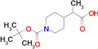 2-[1-(tert-Butoxycarbonyl)piperidin-4-yl]-propanoic acid