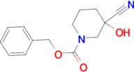 benzyl 3-cyano-3-hydroxypiperidine-1-carboxylate