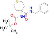 tert-butyl 4-[(benzylamino)carbonyl]tetrahydro-2H-thiopyran-4-ylcarbamate