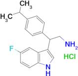 2-(5-fluoro-1H-indol-3-yl)-2-(4-isopropylphenyl)ethanamine hydrochloride