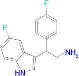 2-(5-fluoro-1H-indol-3-yl)-2-(4-fluorophenyl)ethanamine