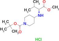 (2S)-2-{[1-(tert-butoxycarbonyl)piperidin-4-yl]amino}-3-methylbutanoic acid, methyl ester hydrochl…