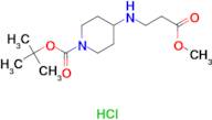 tert-butyl 4-[(3-methoxy-3-oxopropyl)amino]piperidine-1-carboxylate hydrochloride