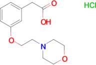 [3-(2-Morpholin-4-ylethoxy)phenyl]acetic acid hydrochloride