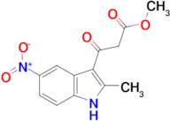 methyl 3-(2-methyl-5-nitro-1H-indol-3-yl)-3-oxopropanoate