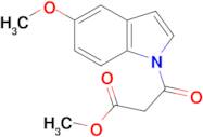methyl 3-(5-methoxy-1H-indol-1-yl)-3-oxopropanoate