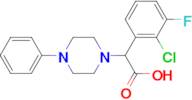 2-(2-Chloro-3-fluorophenyl)-2-(4-phenylpiperazin-1-yl)acetic acid