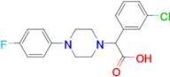 2-(3-Chlorophenyl)-2-[4-(4-fluorophenyl)piperazin-1-yl]acetic acid