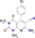 7-Amino-5-(4-bromophenyl)-1,3-dimethyl-2,4-dioxo-1,2,3,4-tetrahydropyrido[2,3-d]pyrimidine-6-carbo…