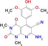 7-amino-5-(4-hydroxy-3,5-dimethoxyphenyl)-1,3-dimethyl-2,4-dioxo-1,2,3,4-tetrahydropyrido[2,3-d]py…