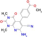 methyl 4-(7-amino-6-cyano-1,3-dimethyl-2,4-dioxo-1,2,3,4-tetrahydropyrido[2,3-d]pyrimidin-5-yl)benzoate