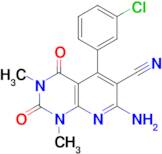 7-amino-5-(3-chlorophenyl)-1,3-dimethyl-2,4-dioxo-1,2,3,4-tetrahydropyrido[2,3-d]pyrimidine-6-carb…