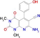 7-amino-5-(3-hydroxyphenyl)-1,3-dimethyl-2,4-dioxo-1,2,3,4-tetrahydropyrido[2,3-d]pyrimidine-6-car…