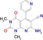 7-Amino-1,3-dimethyl-2,4-dioxo-5-(pyridin-3-yl)-1,2,3,4-tetrahydropyrido[2,3-d]pyrimidine-6-carbonitrile