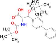 3-([1,1'-Biphenyl]-4-yl)-2-[(tert-butoxycarbonyl)amino]-3-[(tert-butyldimethylsilyl)oxy]propioni...