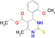 Ethyl 4-(2-methoxyphenyl)-6-methyl-2-thioxo-1,2,3,4-tetrahydropyrimidine-5- carboxylate